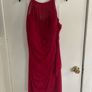 Elegant Red Cocktail or Special Occasion Dress from David’s Bridal Size 12